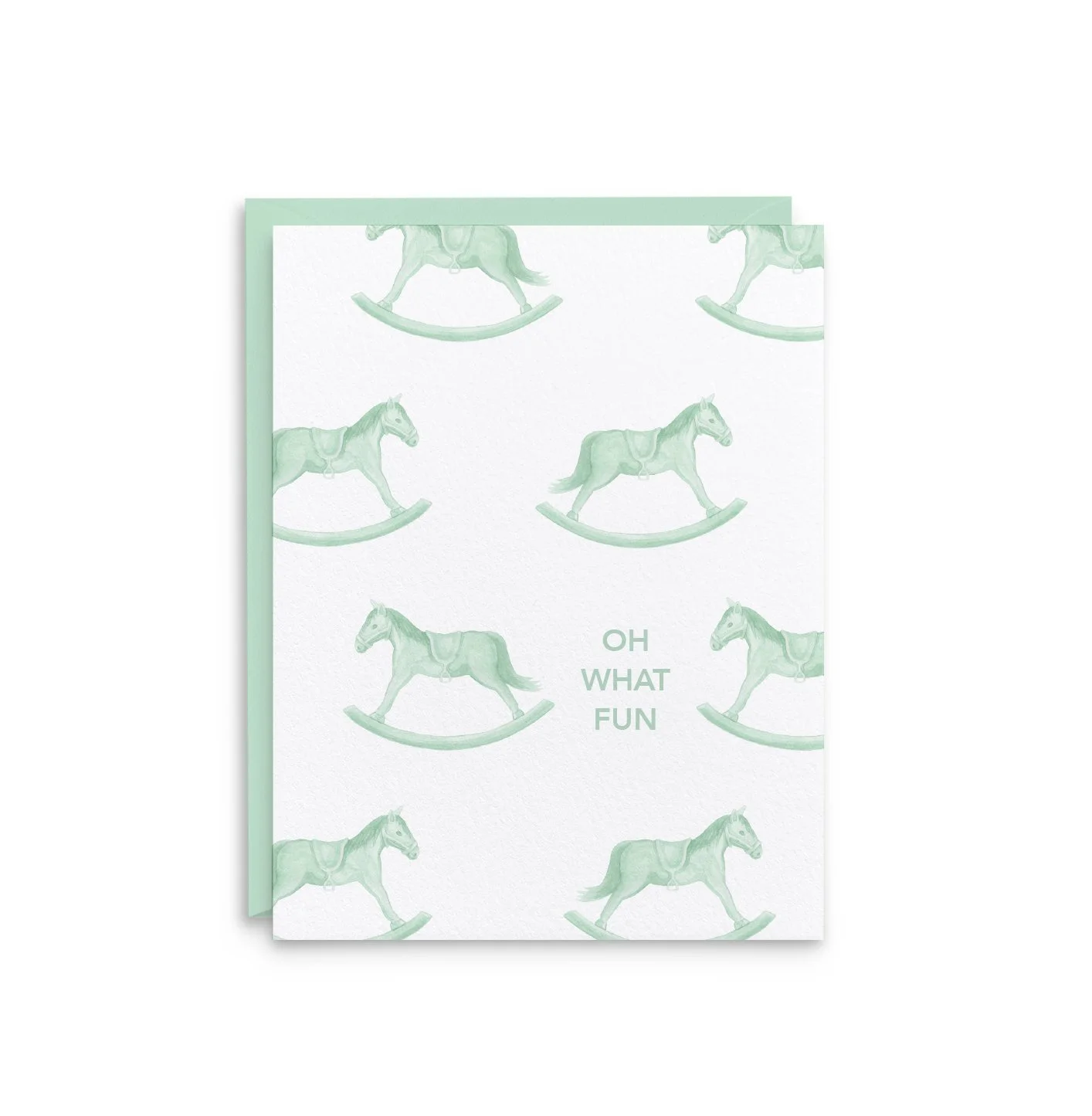 Rocking Horse Baby Greeting Card