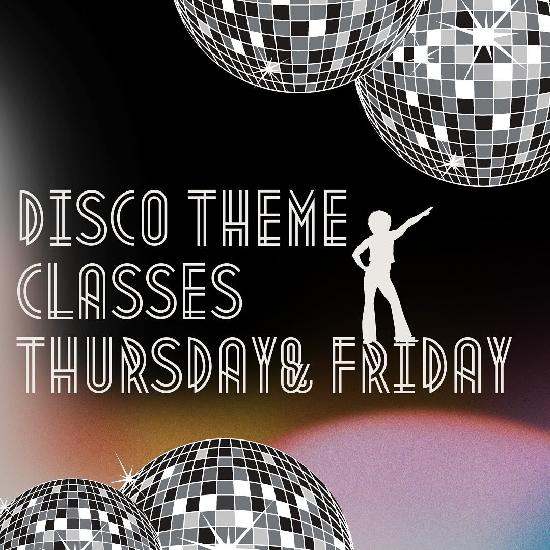 Hope you&rsquo;re ready to boogie on down Thursday and Friday for Disco Theme Classes!! #boogieondown💃🕺 #discofever🎶📀 #dothehustle💃🕺🏻 #discothemeclasses #whatchawearing #revitup #lagreemoves #perfectyourform #studiorevolution #studiorevla #lag