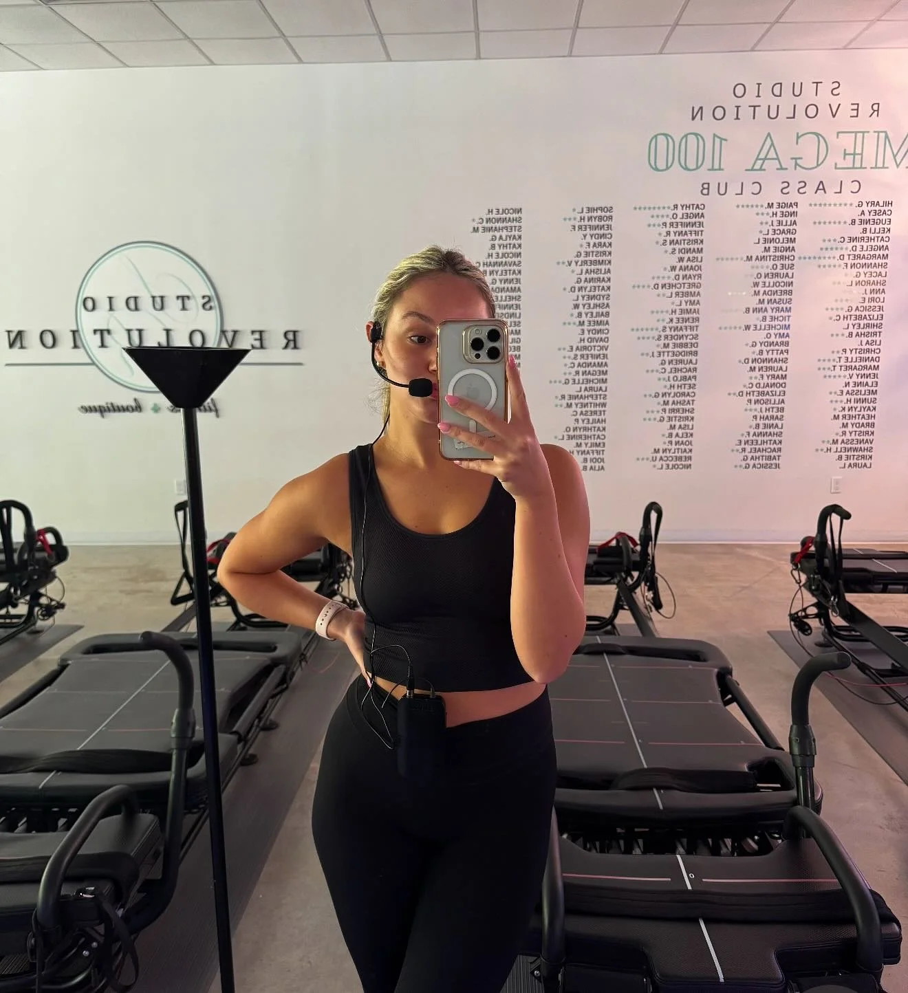 ✨ Meet Your Trainer wraps up today with the most recent addition to our Studio Revolution staff &mdash; Katelyn! The ultimate combo of bubbly personality, serious strength, and next-level energy, she put on a mic and truly found her home. 
Funny, fie