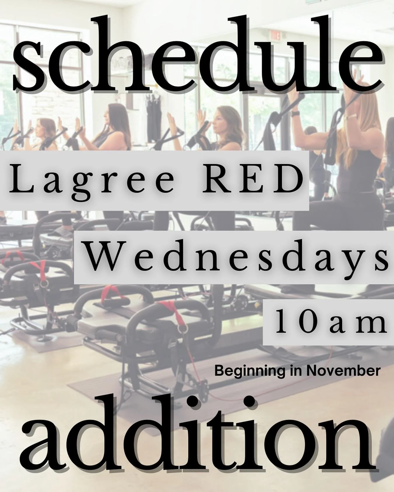 📣THE SCHEDULE IS GROWING📣 Lagree RED🔥 has hit the schedule Wednesdays at 10am! Grab a spot now and get your shake and burn in! #scheduleaddition #lagreered #burnbabyburn🔥🔥🔥 #revitup #lagreemoves #perfectyourform #studiorevolution #studiorevla #