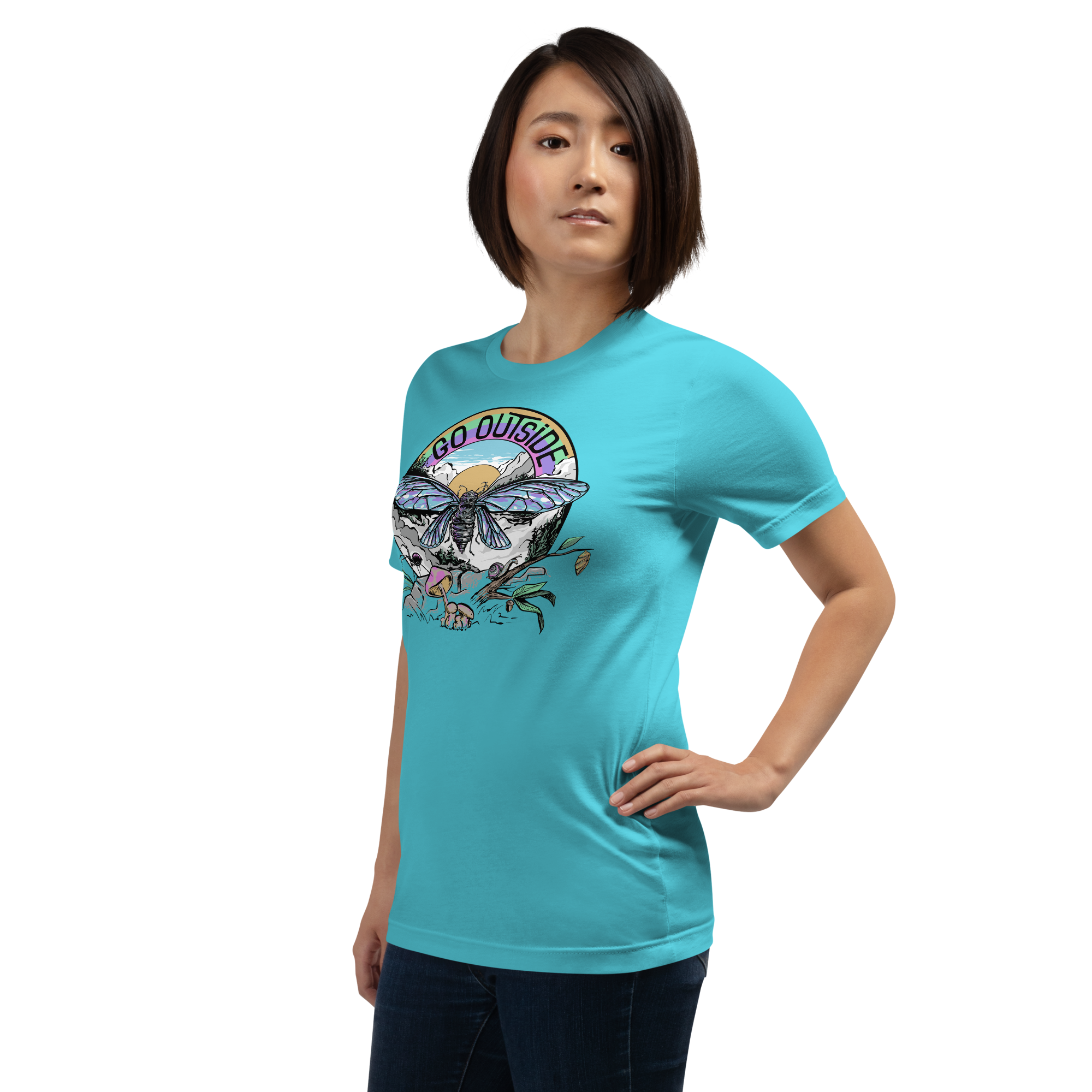 unisex-staple-t-shirt-turquoise-left-front-691443b123abe.png