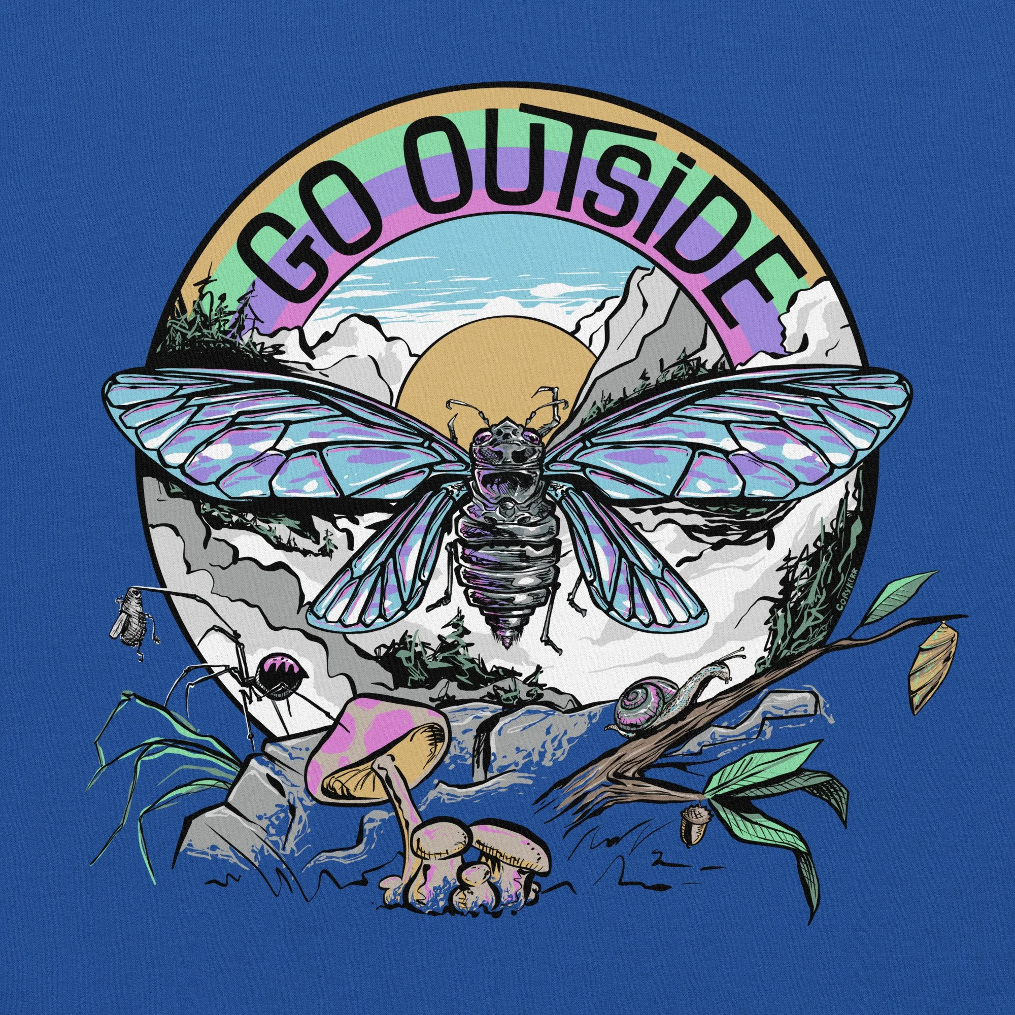 "Go Outside" Unisex Hoodie