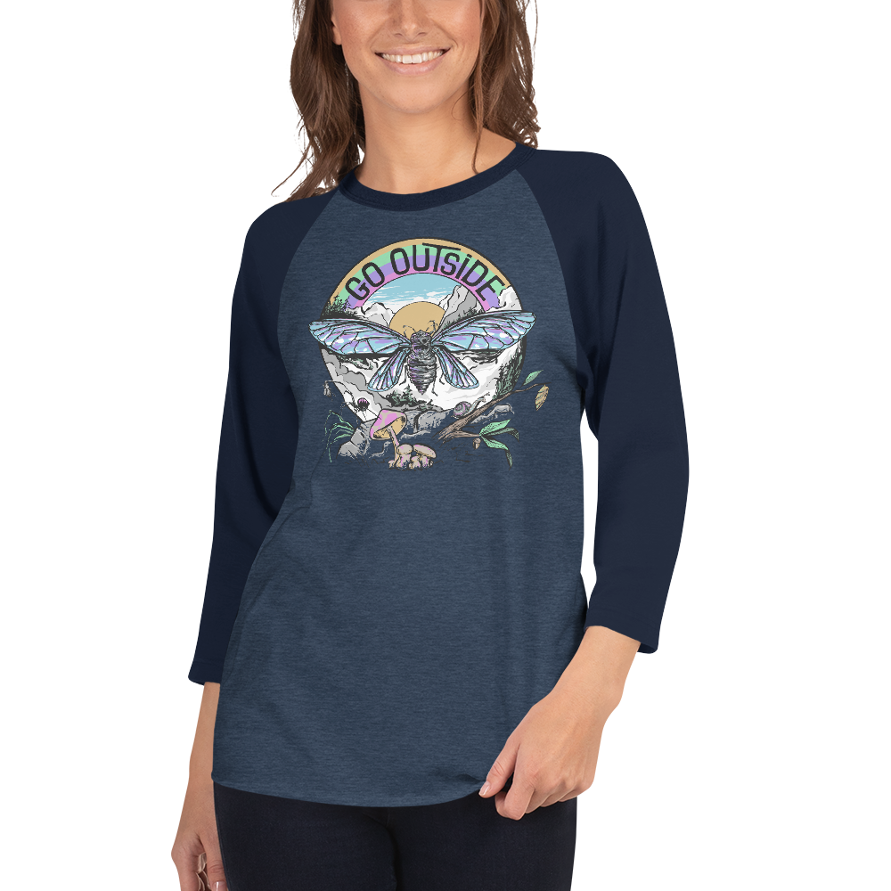 unisex-34-sleeve-raglan-shirt-heather-denim-navy-front-6965444797f8a.png