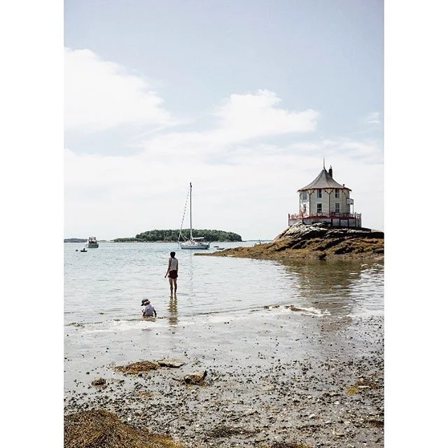 This pretty much sums up the best parts of summer in Maine so far. #cutekidsintheoceanonhotdays #mainelife