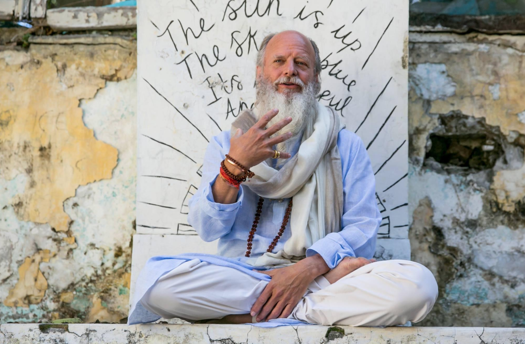 Thom Knoles speaking in India.