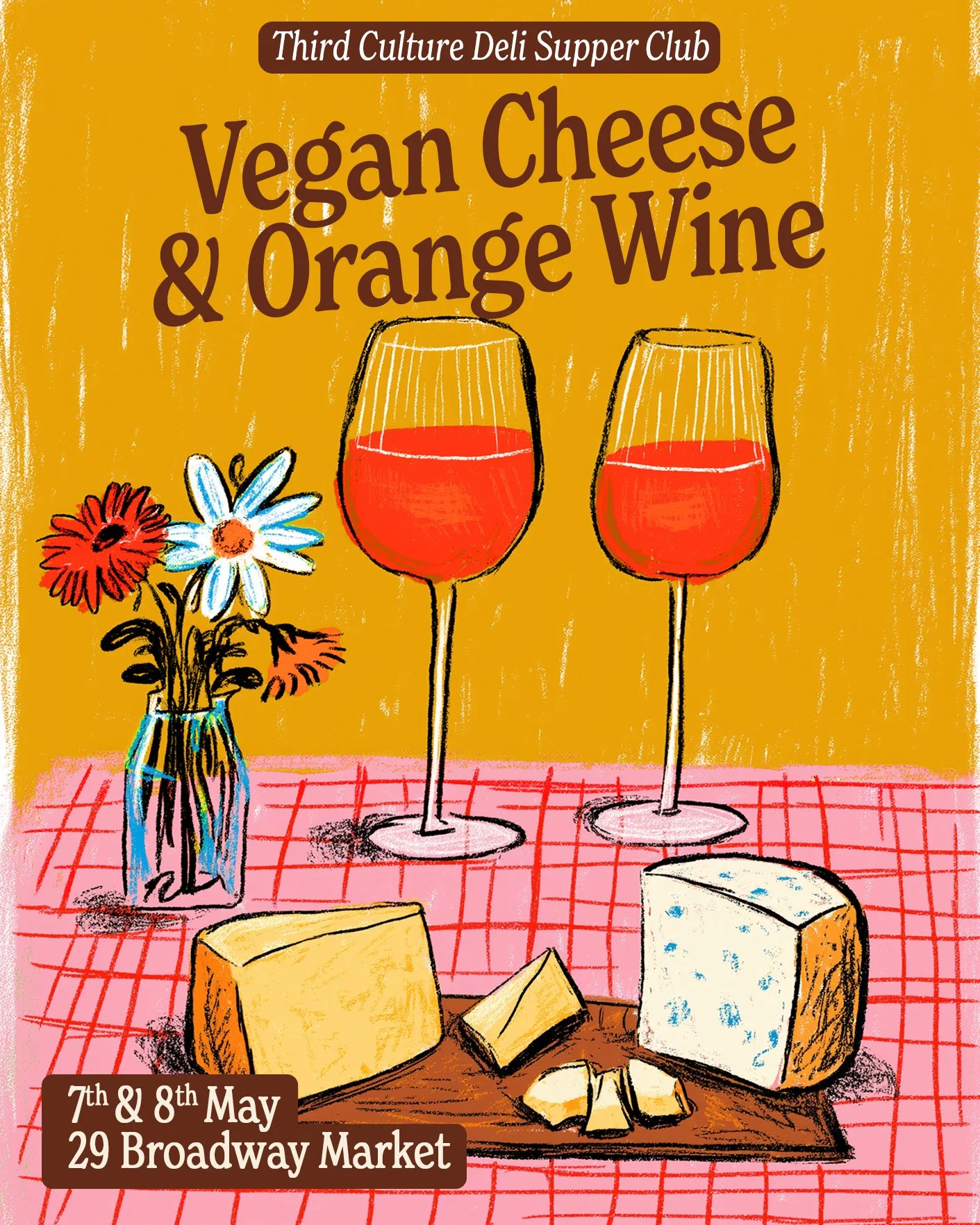 Orange Wine & Cheese Supperclub at Third Culture Deli