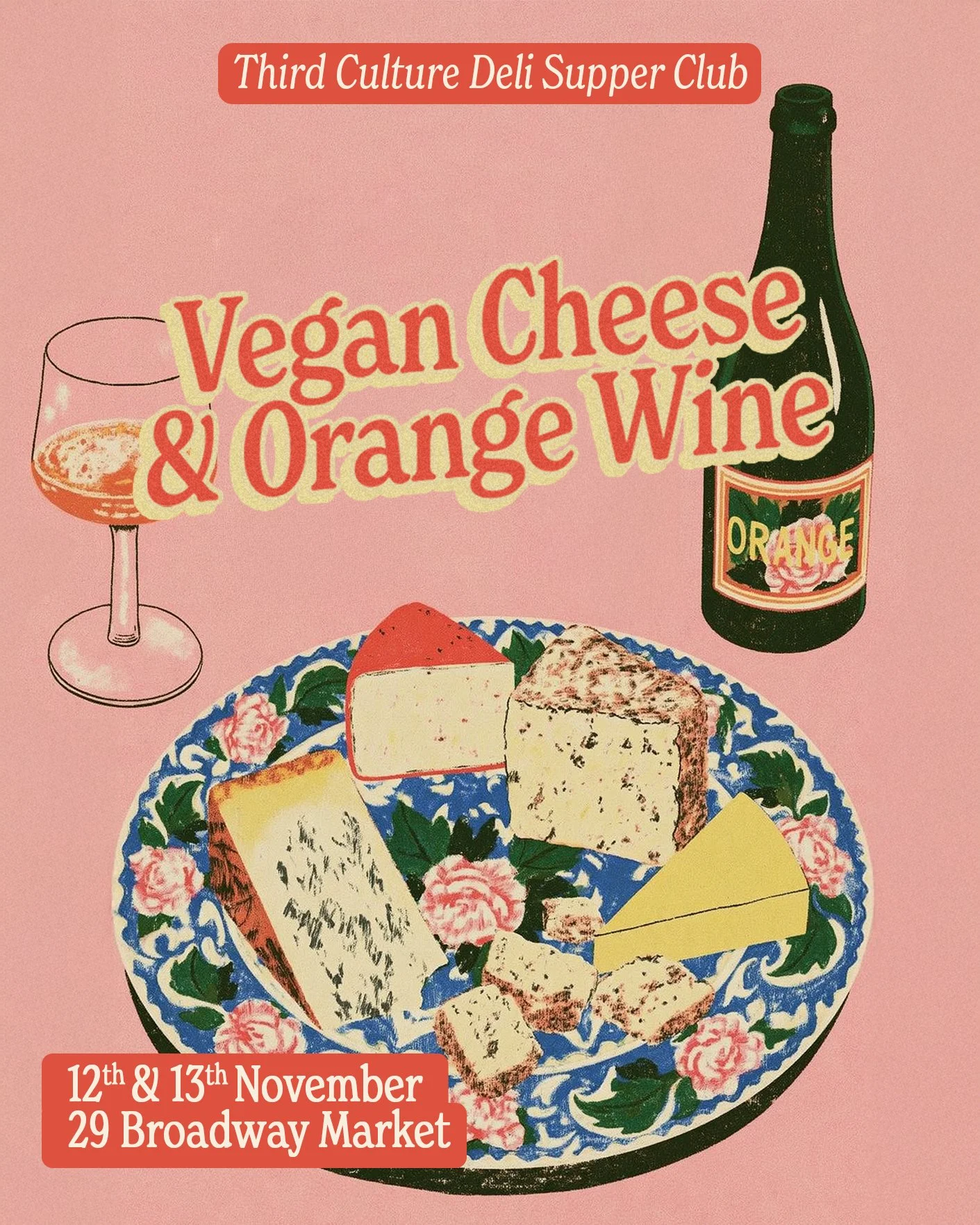 Orange Wine & Cheese Supperclub at Third Culture Deli