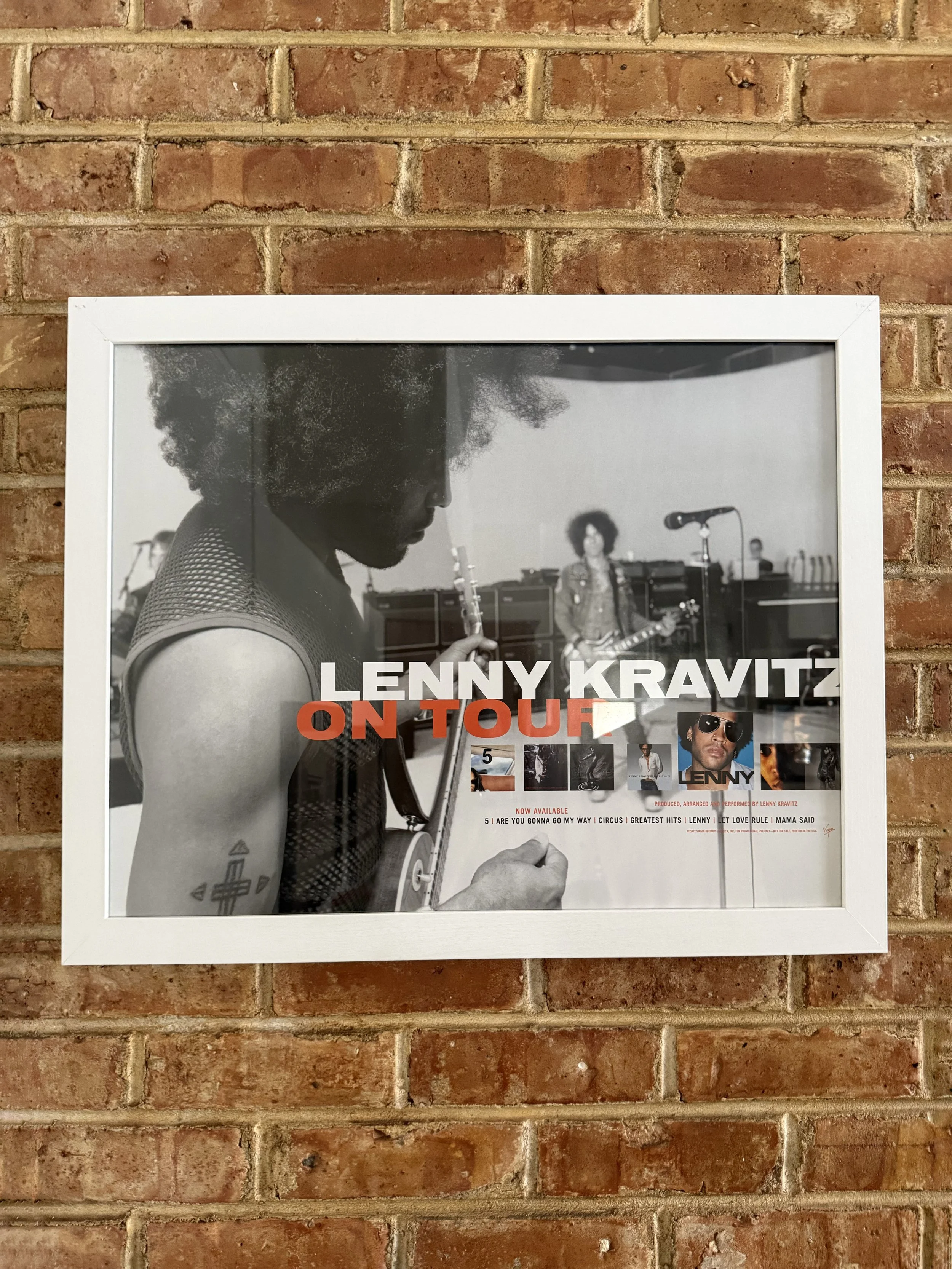 Lenny Kravitz '02 On Tour Poster