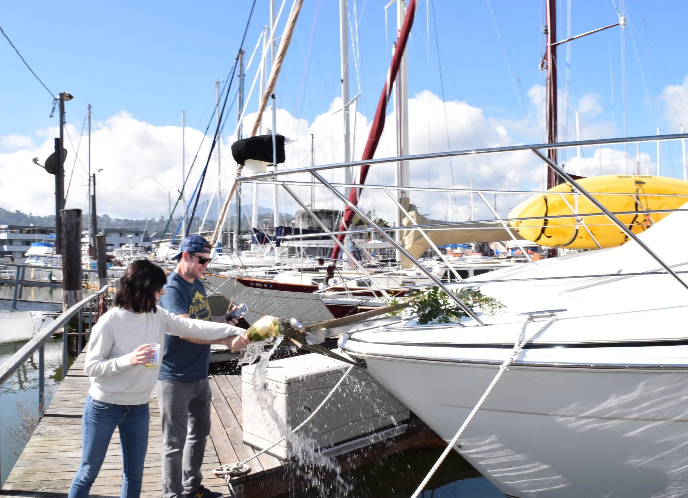 A Casual (But Proper) Boat Christening