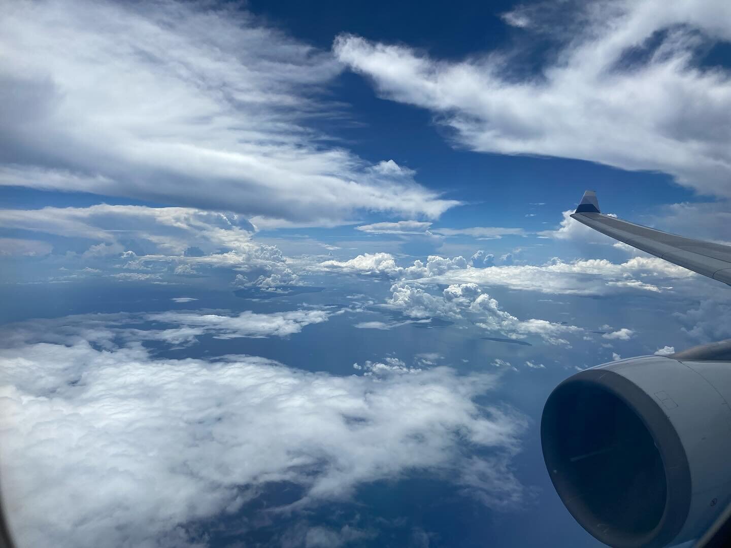 Arrived in Bali!! One of my favorite parts of flying into Bali has always been the cloud formations! I think lighting and the bold greens and blues just accent that super white puffiness. As the clouds form over the land and constantly are morphing a