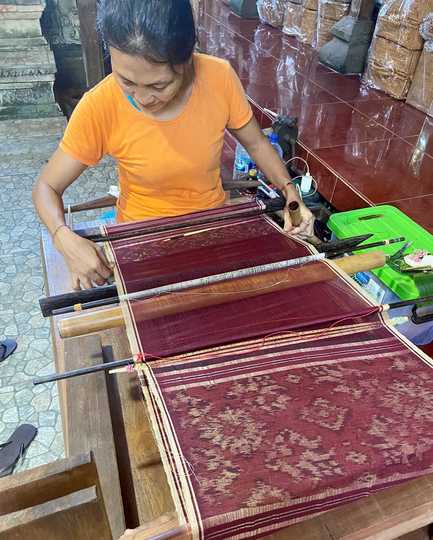 Went to see the Ikat weavers of Tenganan today. The woman in the second image has been there weaving every time I&rsquo;ve been there. This village does a special type of weaving, sometimes one piece will take many years to complete. The time it take