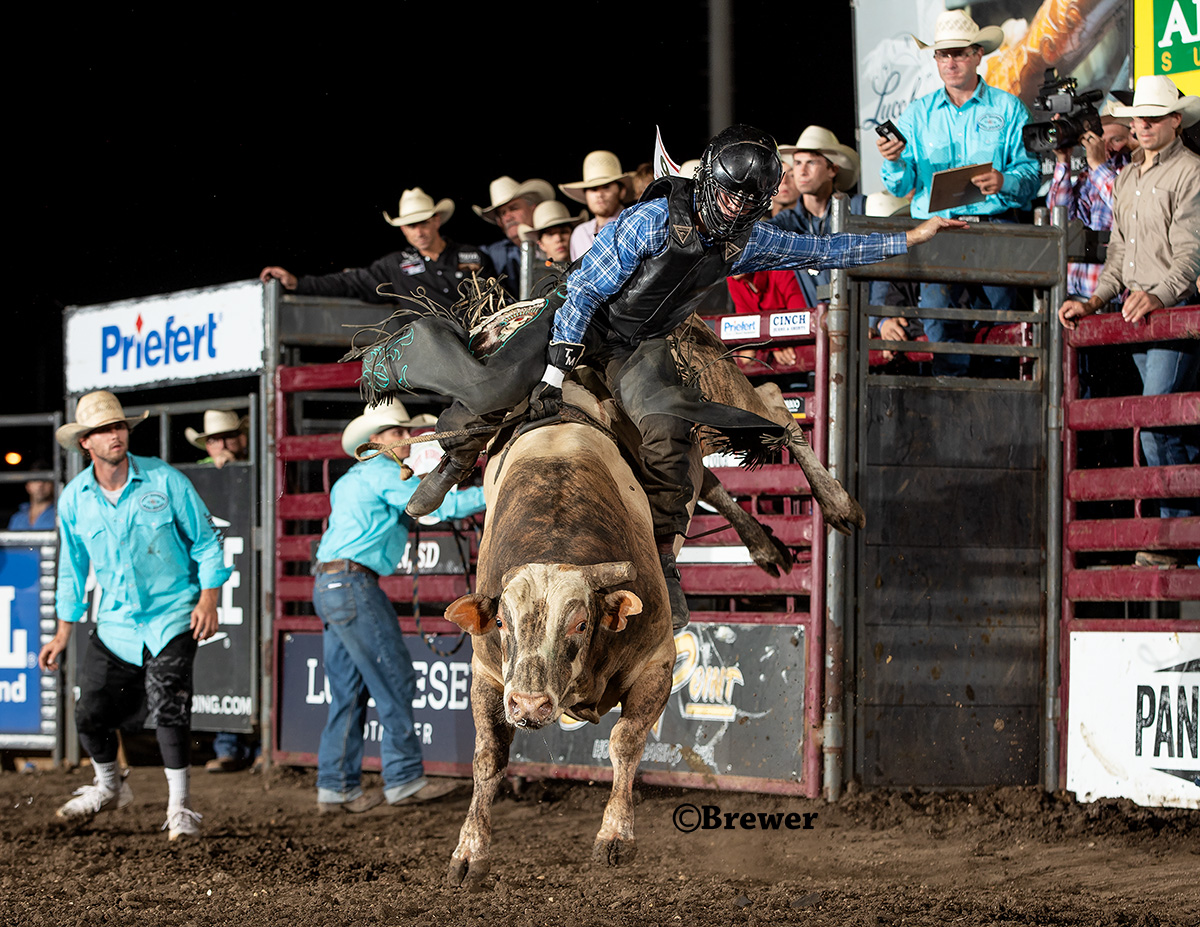 “I got on 277 and he was a really nice bull, all my buddies said he was the one to have and it worked out he was a really, really good bull. I didn’t know any of the bulls here, but I knew Jeff from early in my career - and he helped me out,” said Tristan Mize.