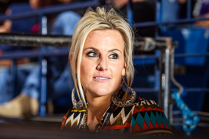 “When you are a contractor’s daughter you fill in wherever you are needed at the rodeos, back then it was just “the sound guy” didn’t show up to a bull riding. My folks nominated me. I was terrified but really enjoyed it and decided to pursue it. Now I’m super blessed with an amazing career and can’t imagine doing anything else.”