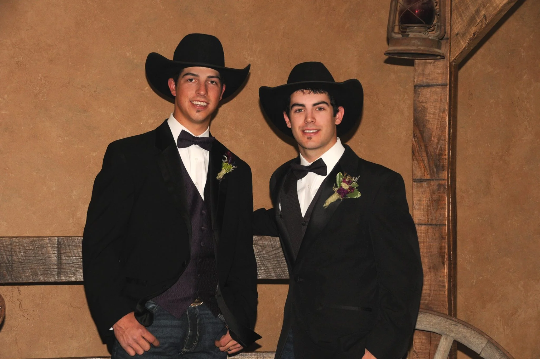 The bull riding brothers, Tim and Tyler Bingham of Honeyville, Utah.