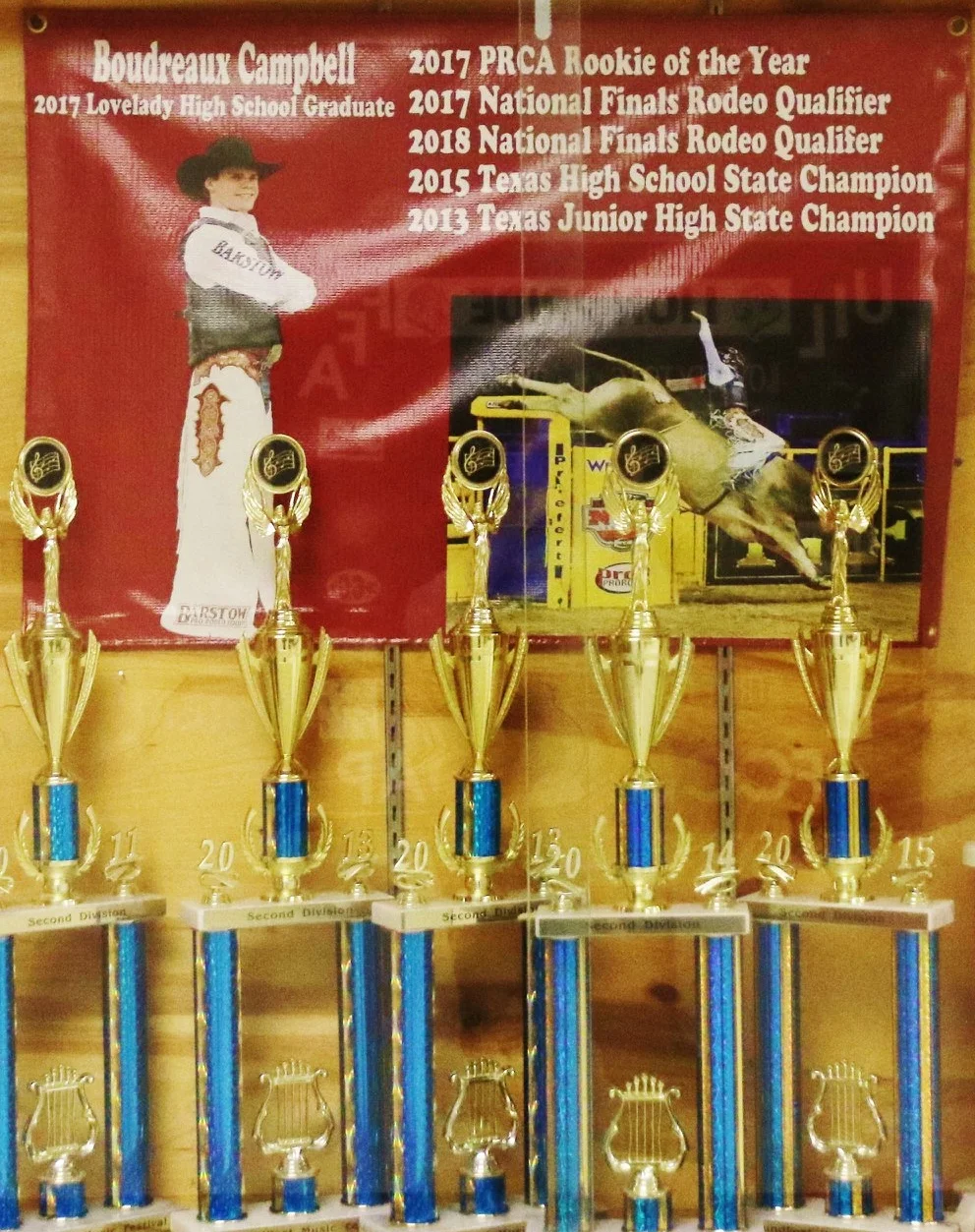 Campbell was recently honored at his alma mater, Lovelady High School