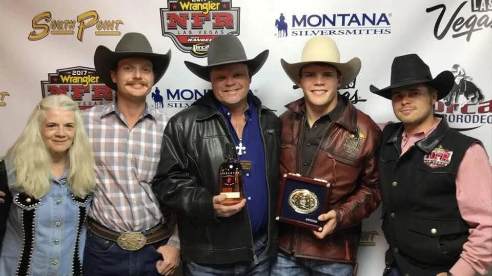 Boudreaux Campbell after winnings Round 9 at the 2017 NFR