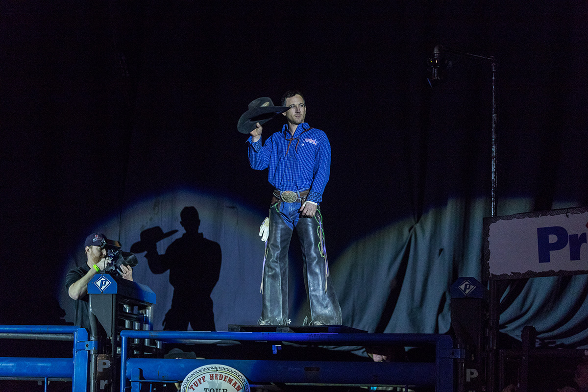 World Champion bull Rider Josh Barentine from Johnson’s Bayou, Louisiana