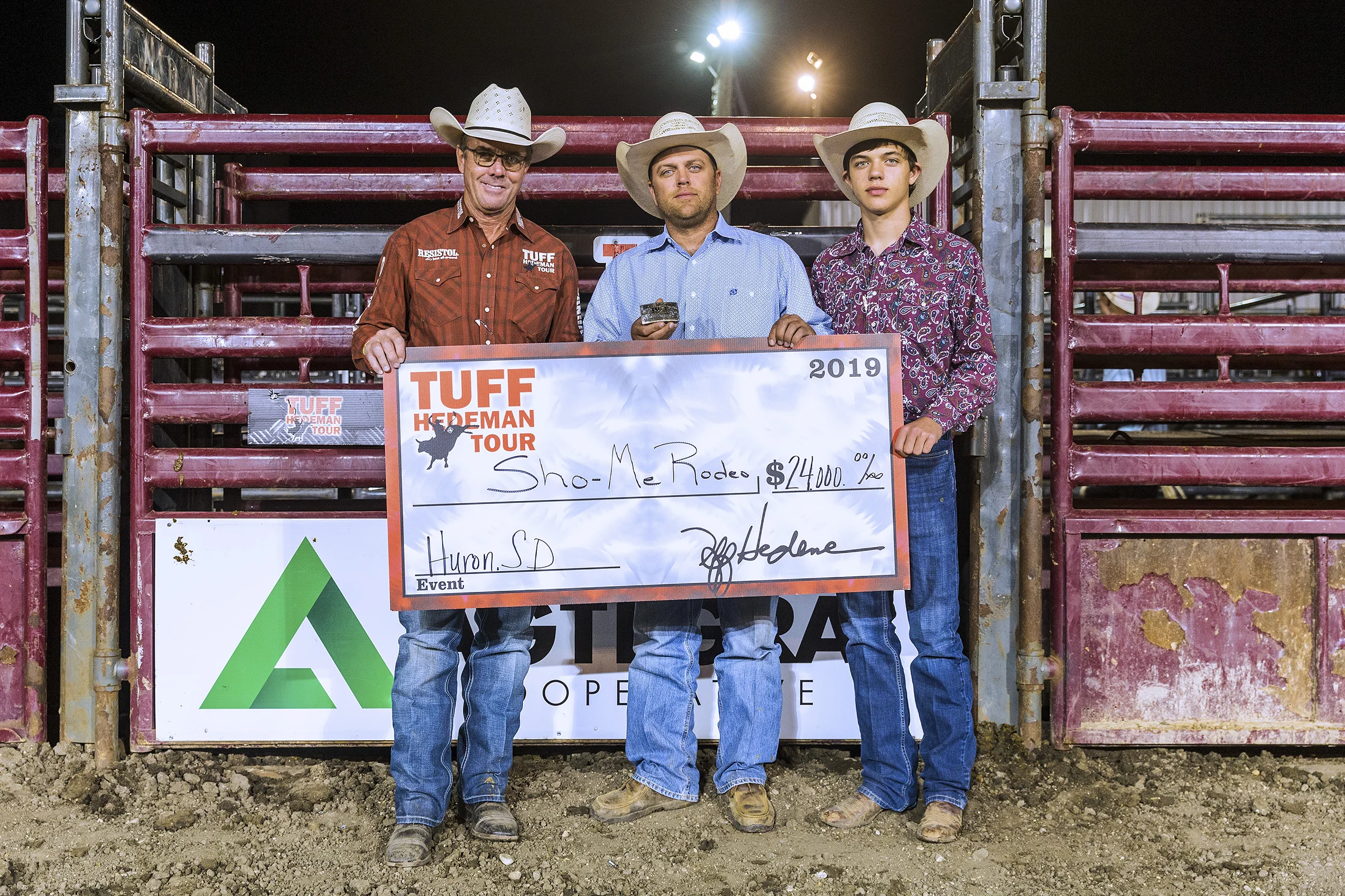 Sho-Me Rodeo WIns Tuff Hedeman Bull Team Competition on night two of the Bull Bash in Huron. Show-Me is owned by Joe Anderson of Buffalo, Missouri.