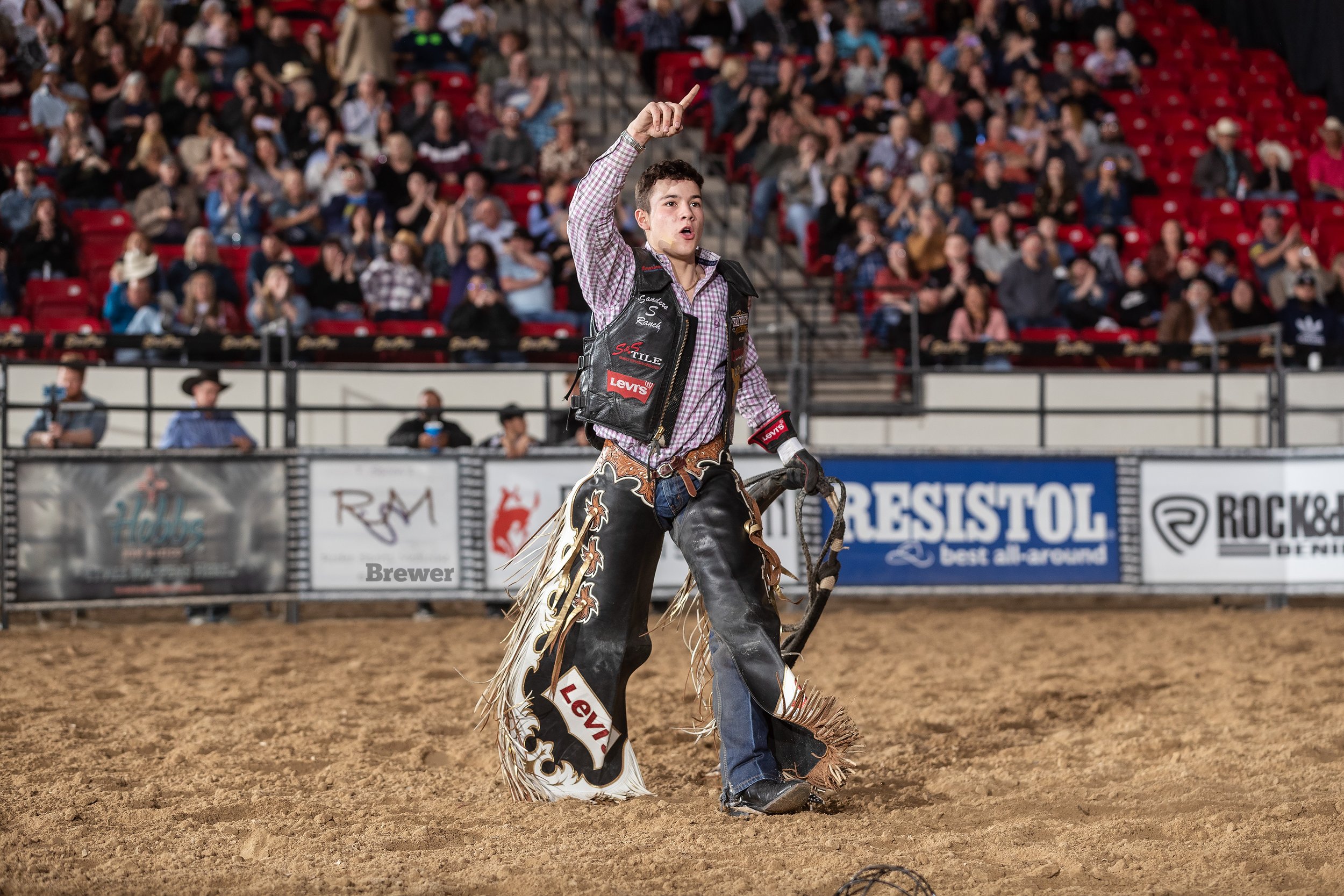 Texas bullfighter RodeoHouston video: Bryce Redo of Crosby heads