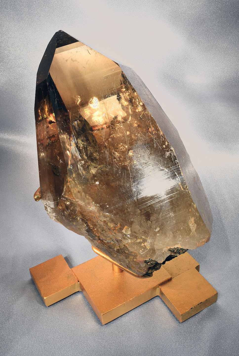 Natural citrine on stand 1.jpeg