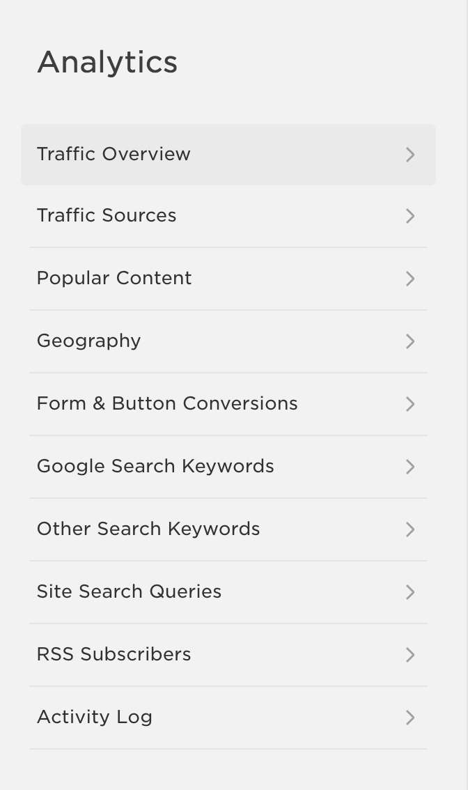 Squarespace Analytics