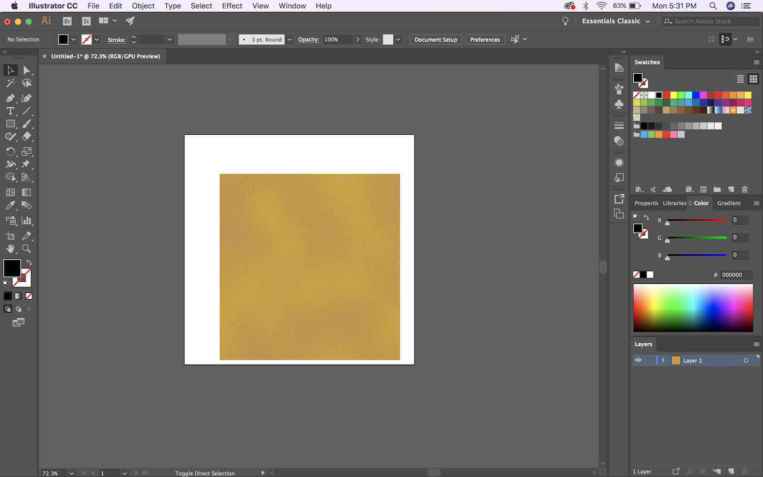 How to add a gold foil texture to your text using Illustrator! by EG Media Co. – Design Tips, Illustrator tips, graphic design, design, textures, gold textures, patterns, fonts