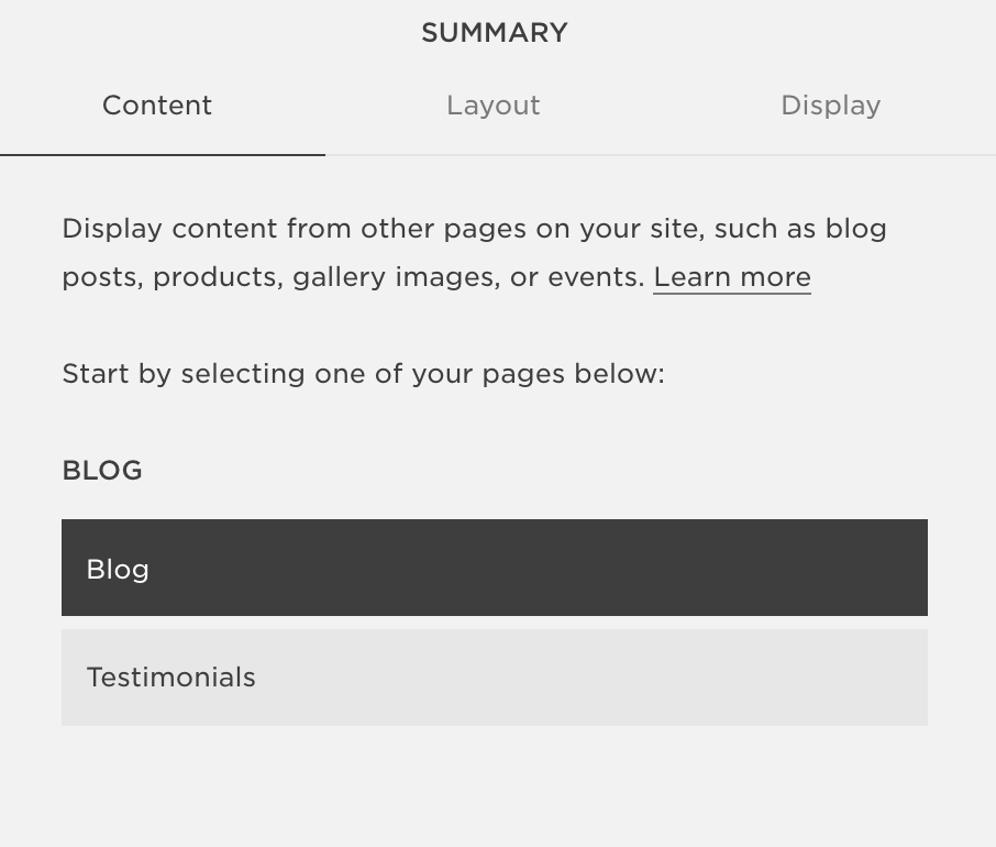 How to add “related posts” at the bottom of your blog on Squarespace by EG Media Co. | squarespace tips, summary block