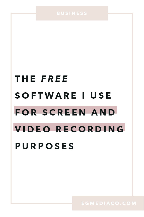 The FREE software I use for screen and video recording purposes by EG Media Co. | use loom, vimeo, video recording, screen sharing, screen recording, business tips, loom, free video recording, #useloom #loom #vimeo #videorecording , the lady startup, femmepreneur, don’t quit your daydream