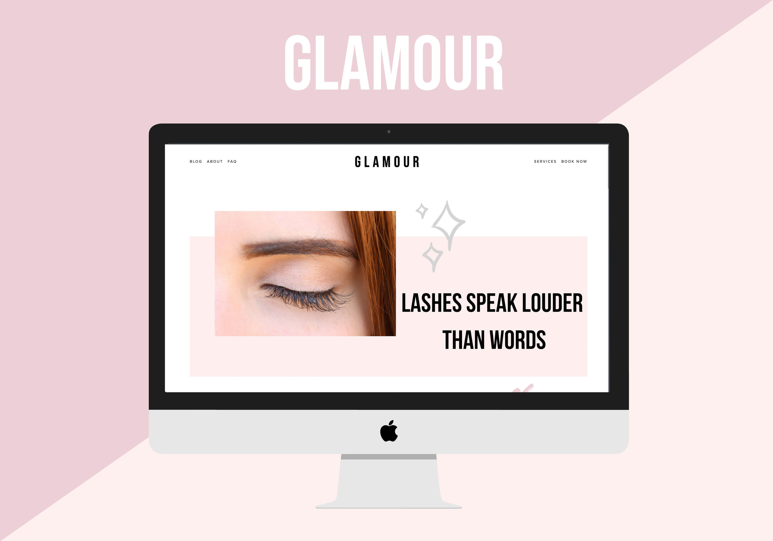 Glamour Squarespace Template