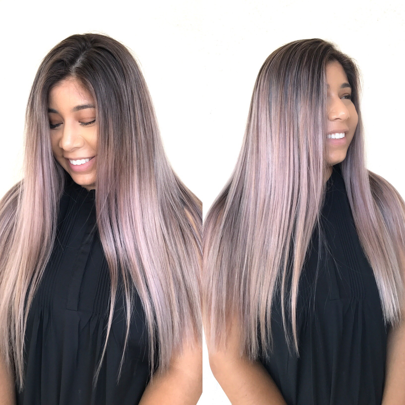 Fantasy color | Lilac, long layers