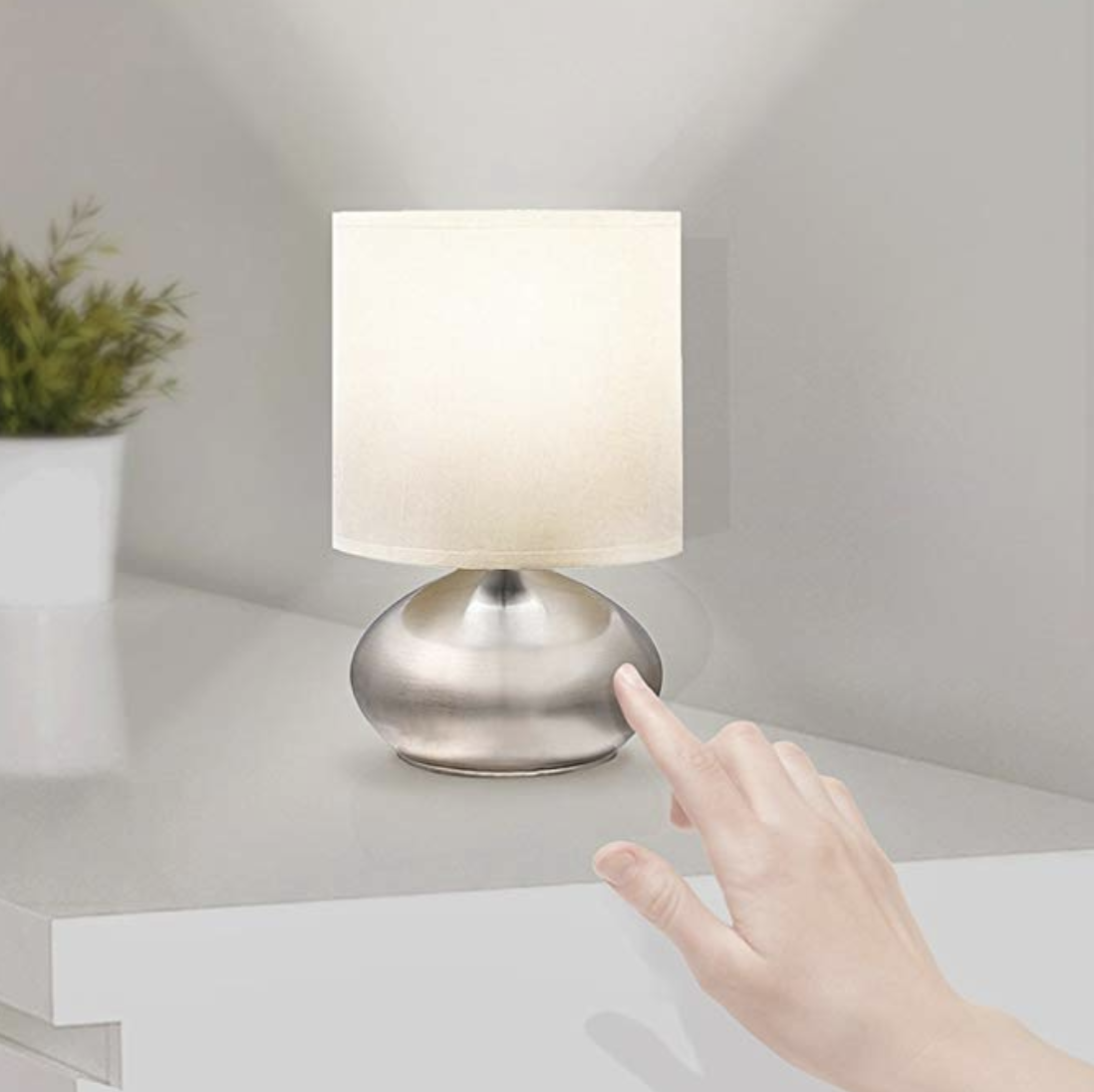Mini Touch Dimmer Lights I love these so much, they have been so worth the $30 investment. Both lamps have three different brightness options, and a soft light that doesn't bother sensitive eyes. I have one in our bedroom and living room and use them daily.