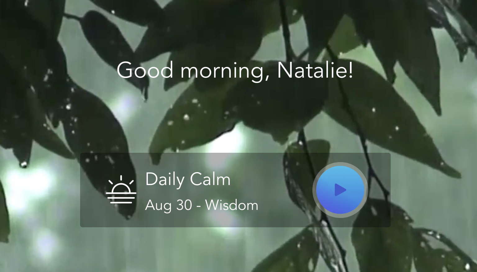 Calm App , Guided Meditations