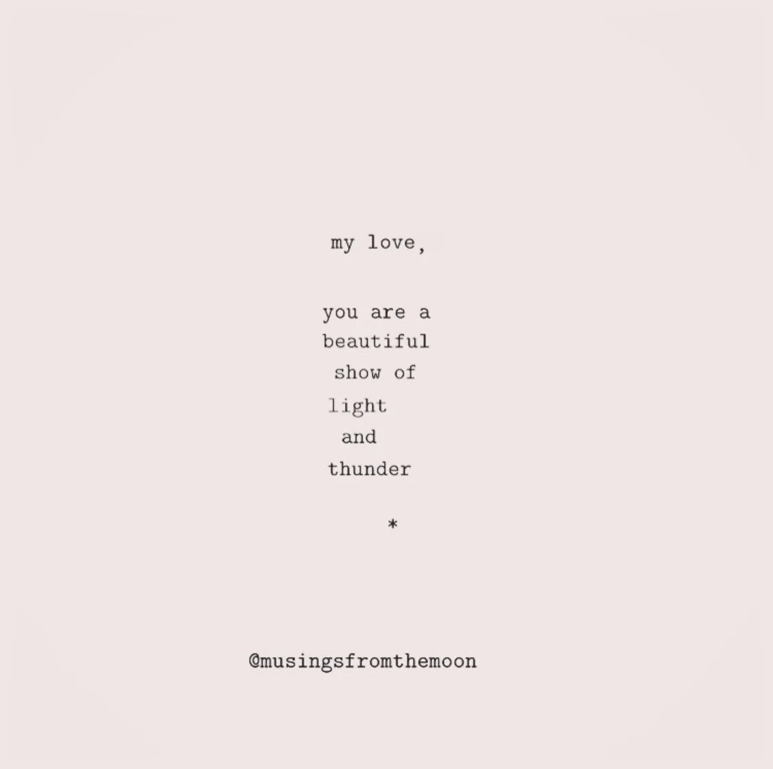 From one of my favorite accounts, @musingsfromthemoon