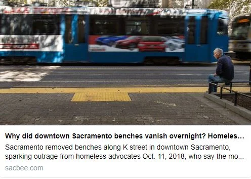 Mayor Steinberg calls for return of benches to K Street 