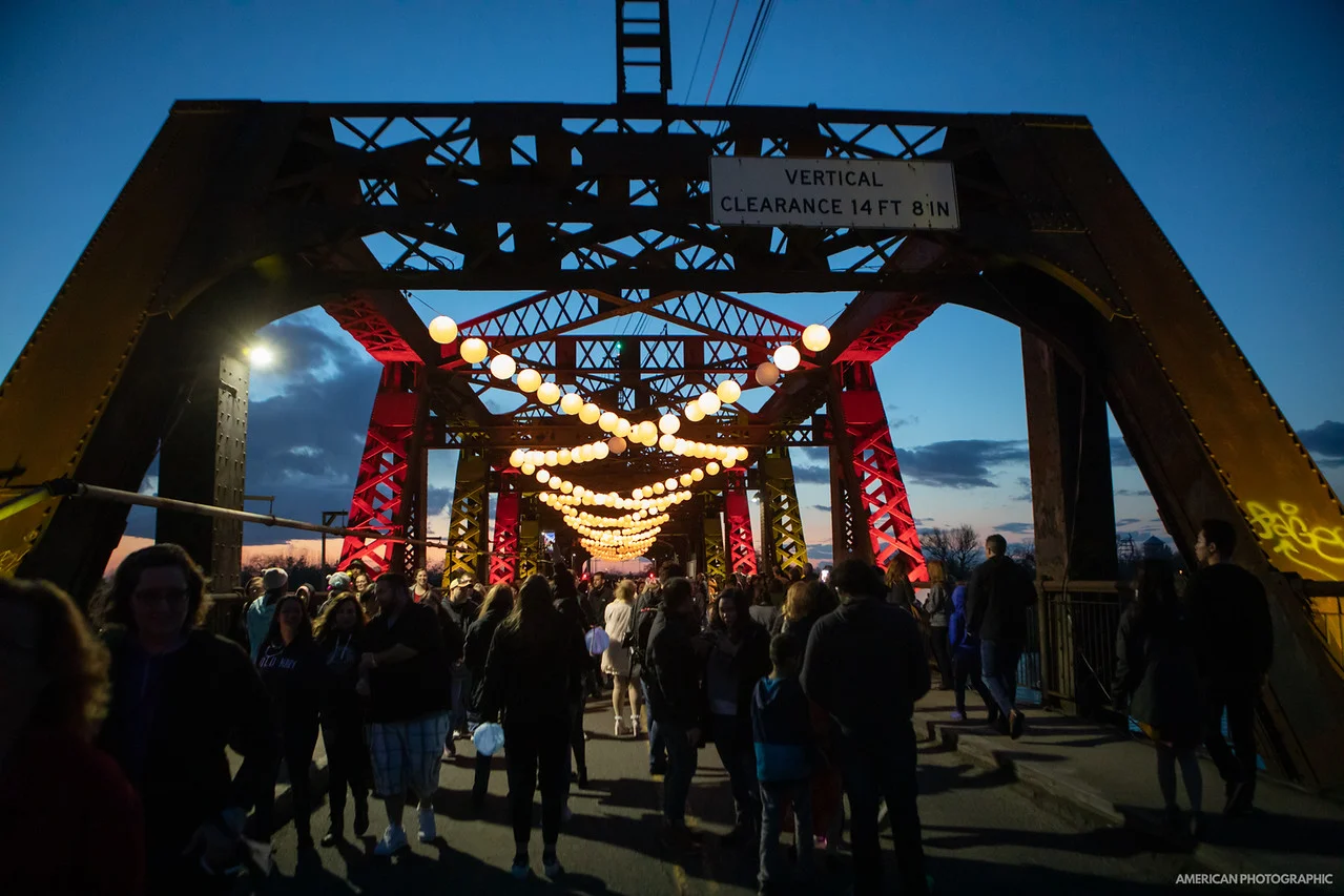Lantern festival transforms gritty I Street bridge into illuminated walkway  