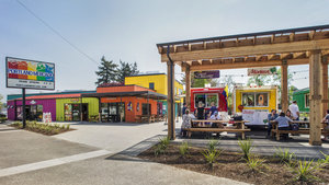 El Mercado de Portland abrió hace cuatro años en un lote de autos vacíos