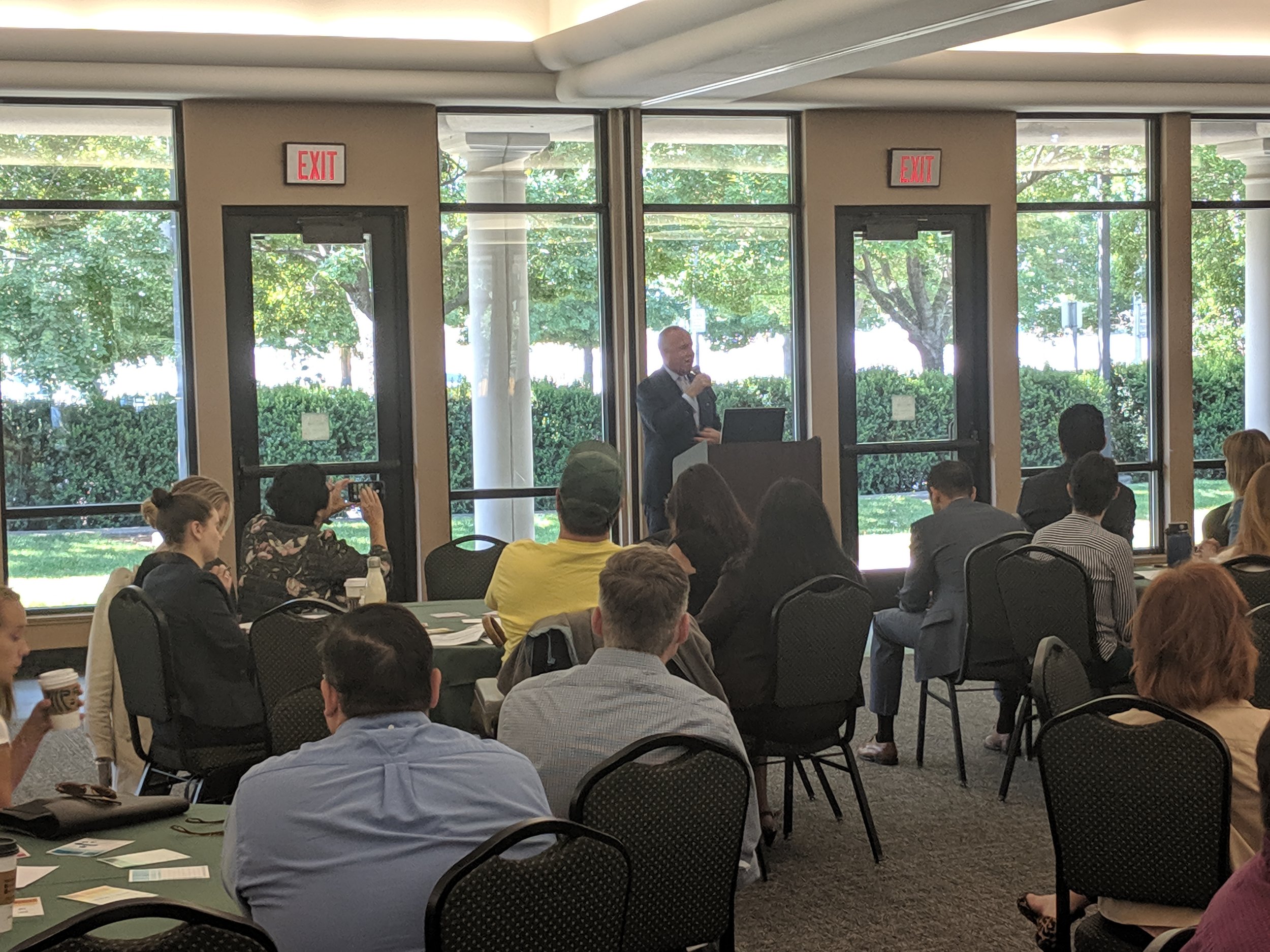 Mayor Darrell Steinberg speaks to community and government leaders working on the U.S. Census at a June 17 workshop