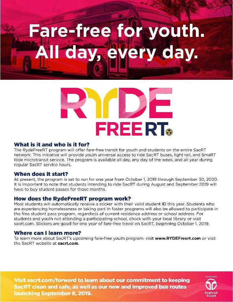 Sacramento kids, teens, can ride RT for free thanks to Measure U