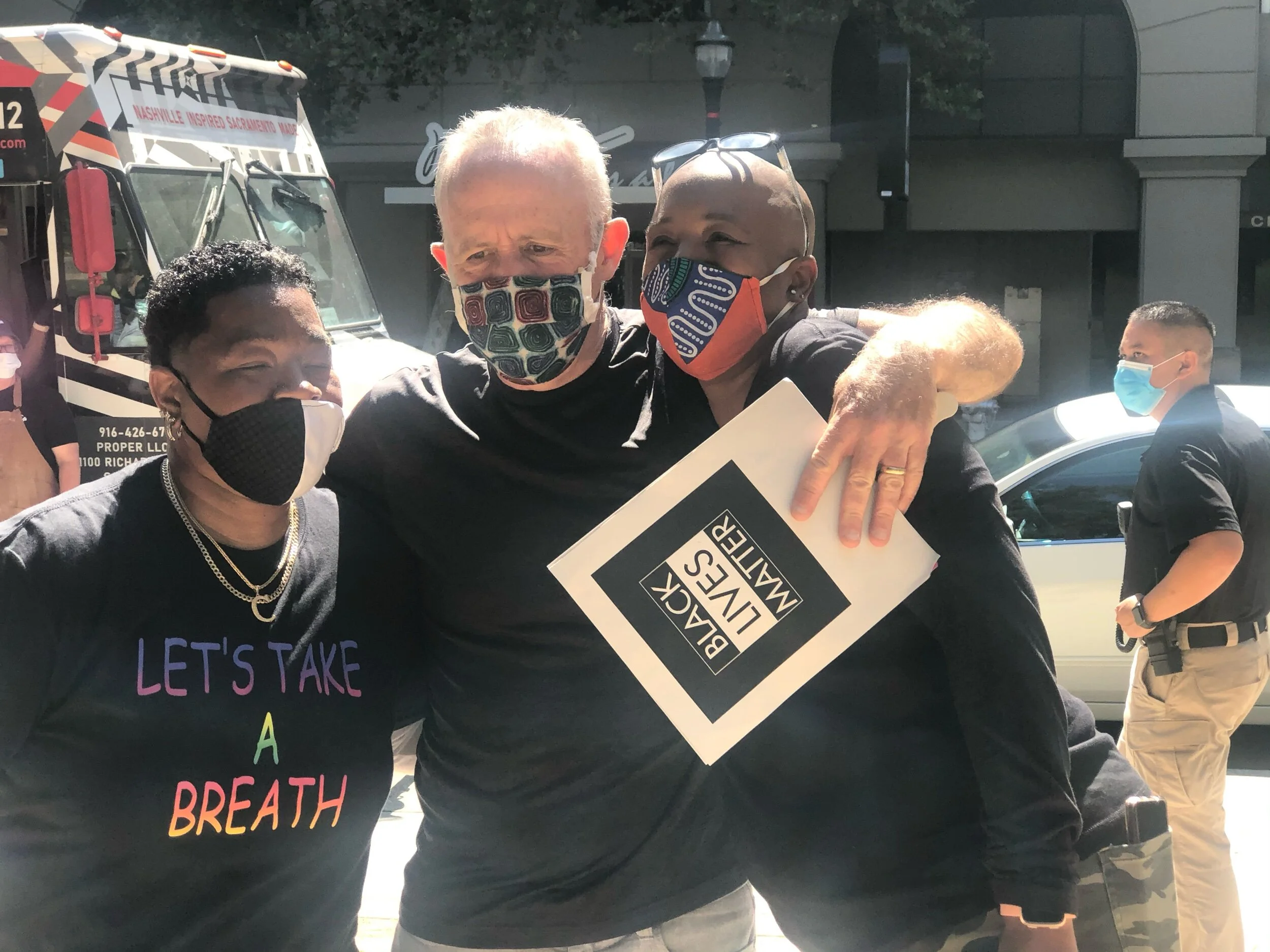 Mayor Steinberg participates in June 6 march protesting the killing of George Floyd by Minneapolis police officers.