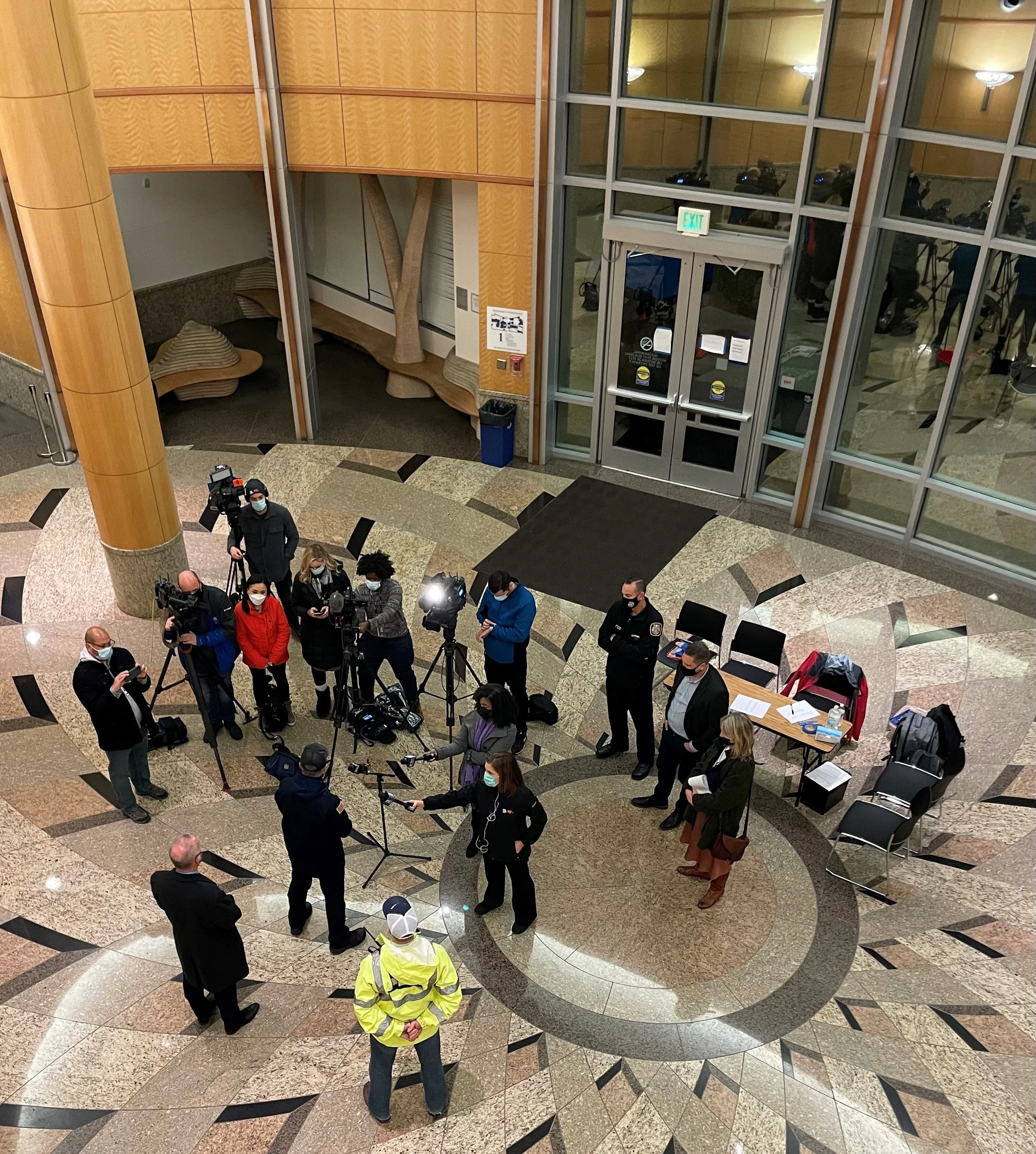 City Hall serves as emergency shelter for residents evacuated due to downtown power outage