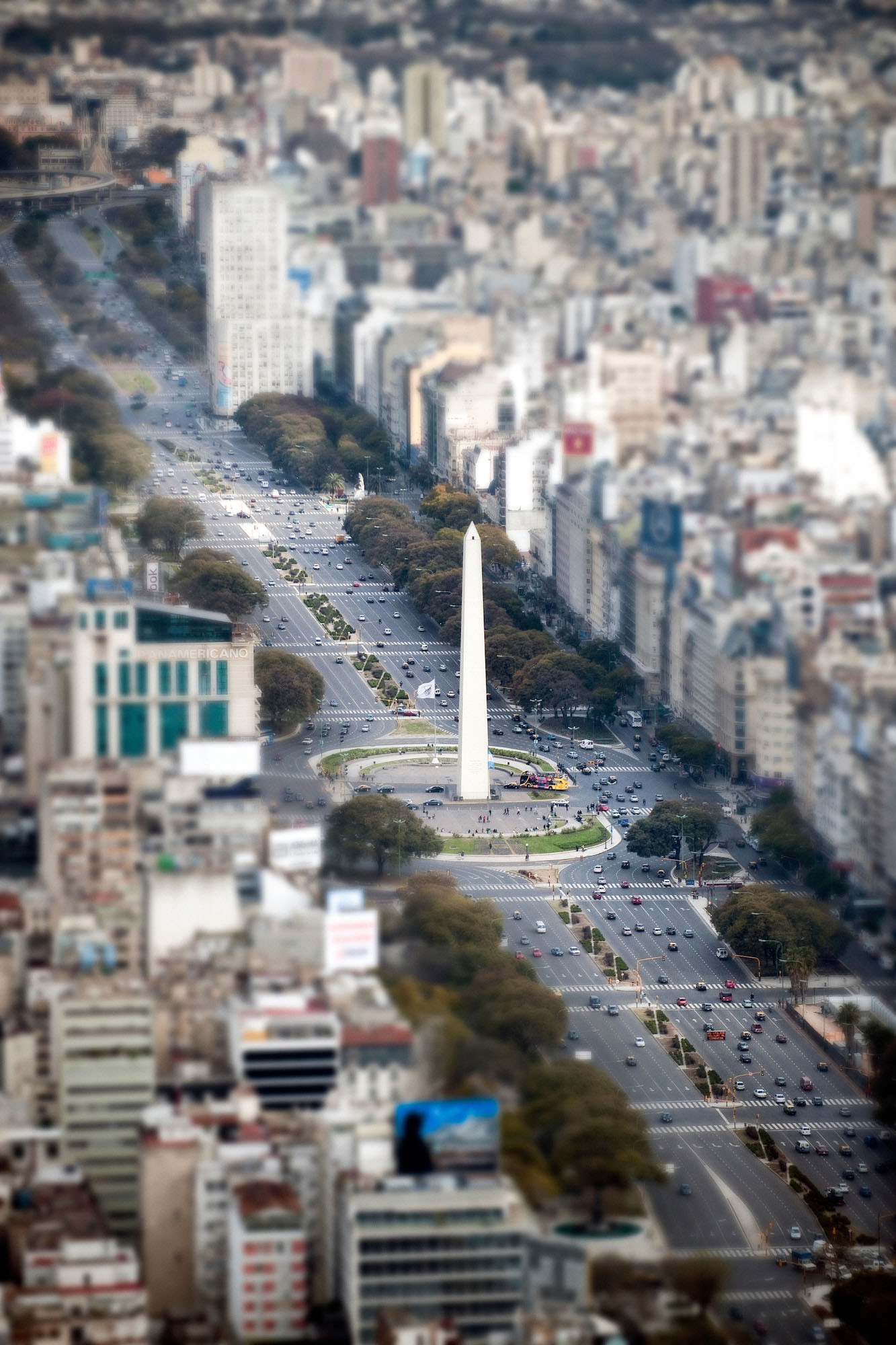 9 de Julio avenue and Obelisco - Buenos Aires