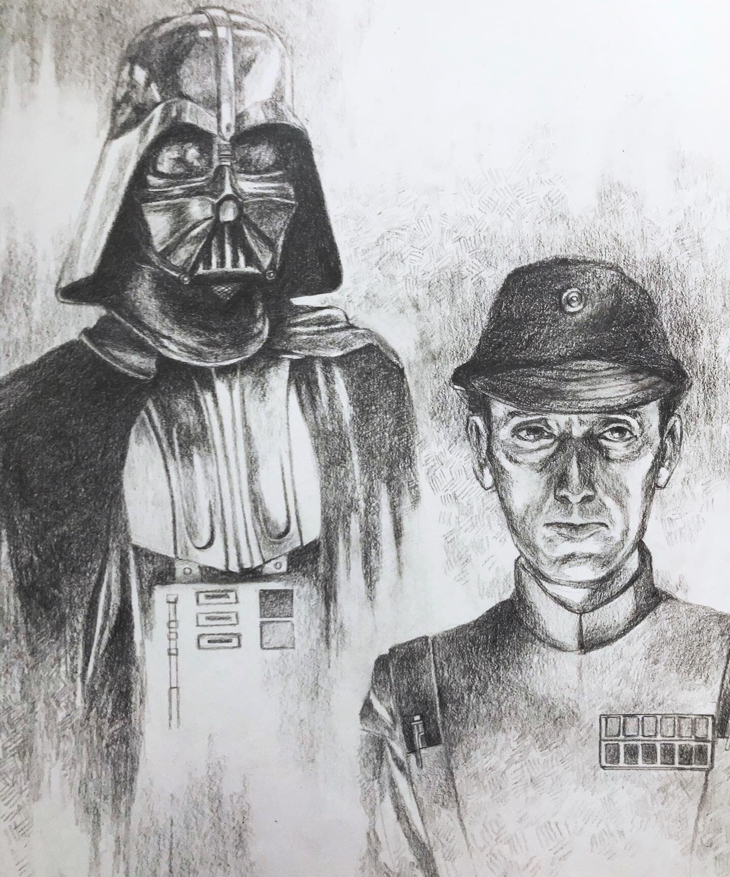 when your boss is a little terrifying and you just have to roll with it #dailysketchbook #dailysketches #artistsoninsta #starwarsart #darthvader #firmuspiett #theempirestrikesback