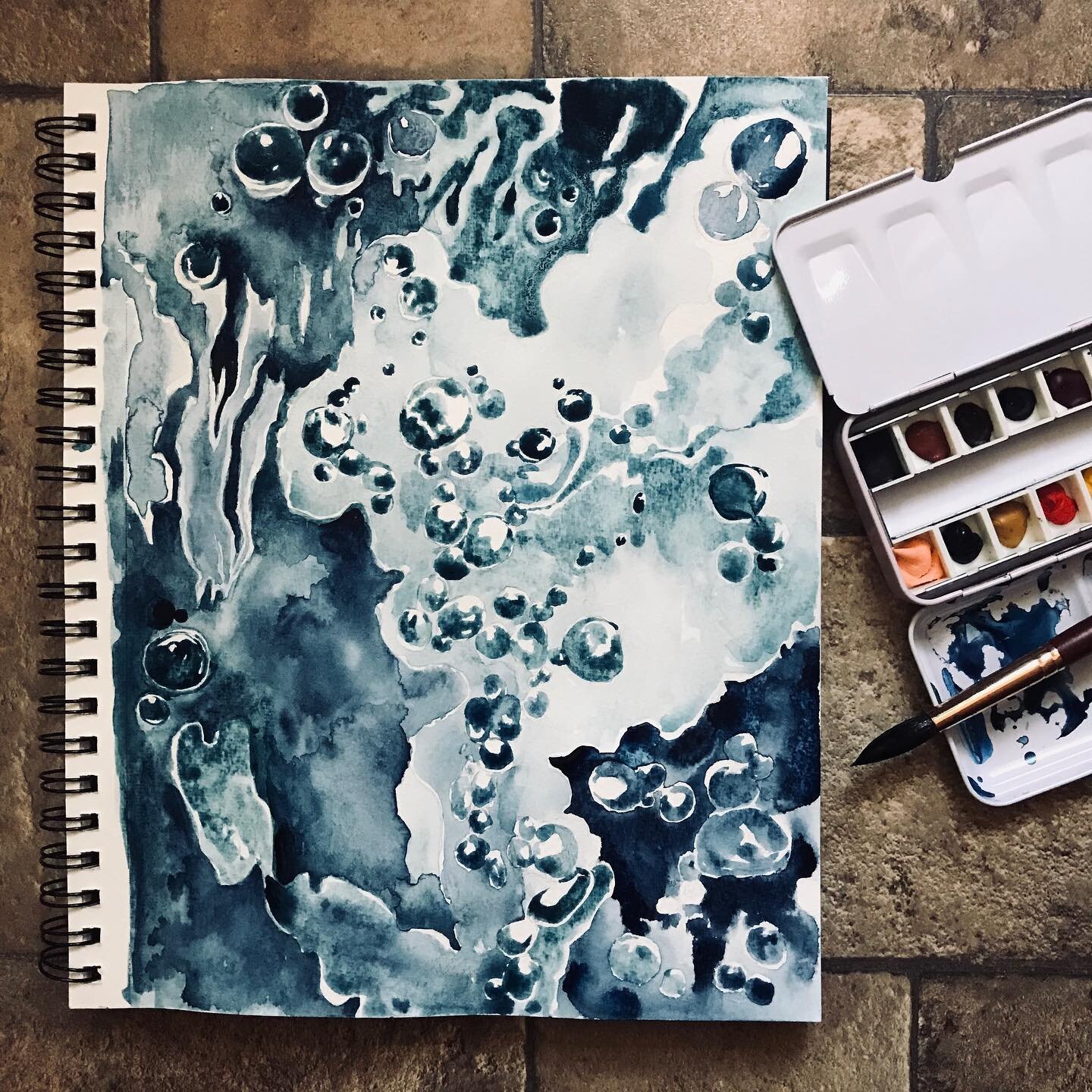 water study 1 #dailypaintings #dailypainting  #artoninstagram #artistsoninsta #watercolorsketches #watercolorsketch #watercoloroftheday