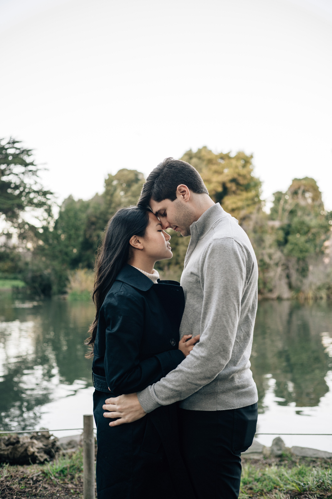 Amanda & Teddy - Palace of Fine Arts SF engagement photo shoot by Jaclyn Le