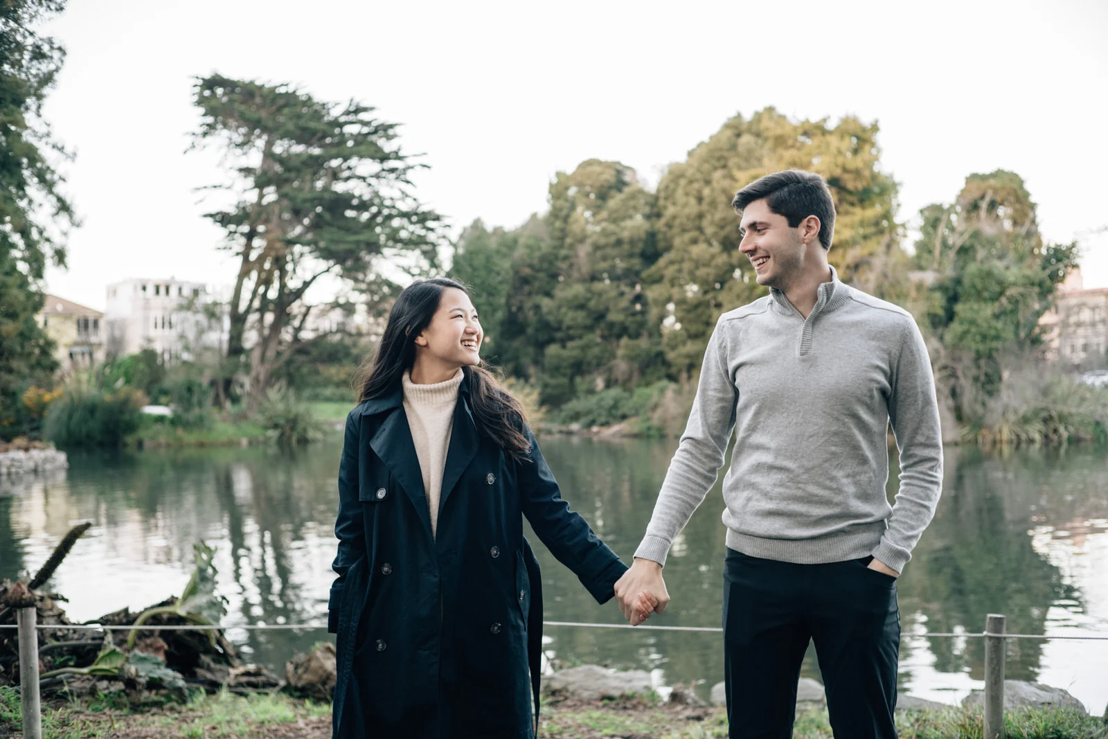 Amanda & Teddy - Palace of Fine Arts SF engagement photo shoot by Jaclyn Le