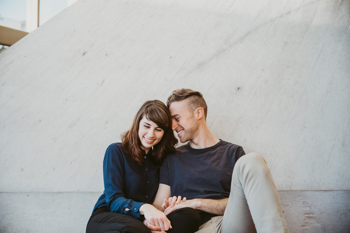 Conor + Gerri Couples Photo Shoot at Cathedral of Saint Mary by Jaclyn Le