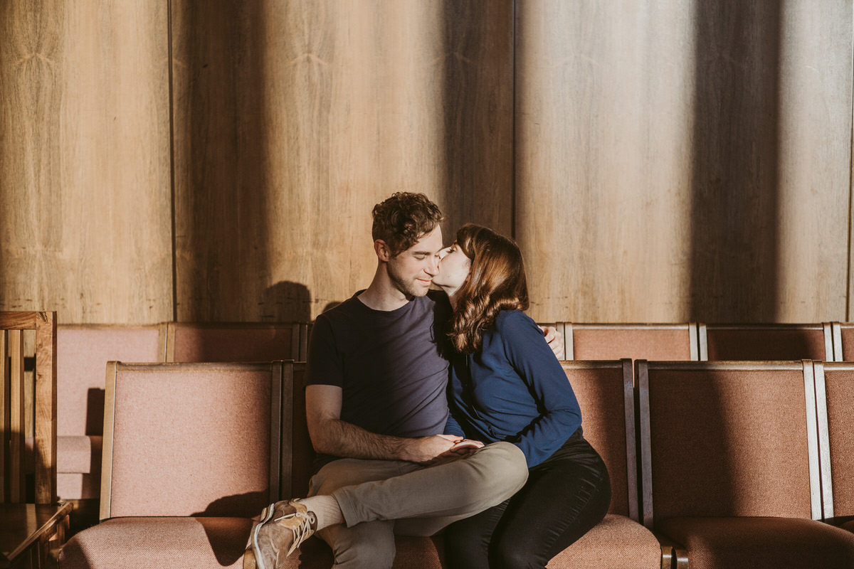 Conor + Gerri Couples Photo Shoot at Cathedral of Saint Mary by Jaclyn Le