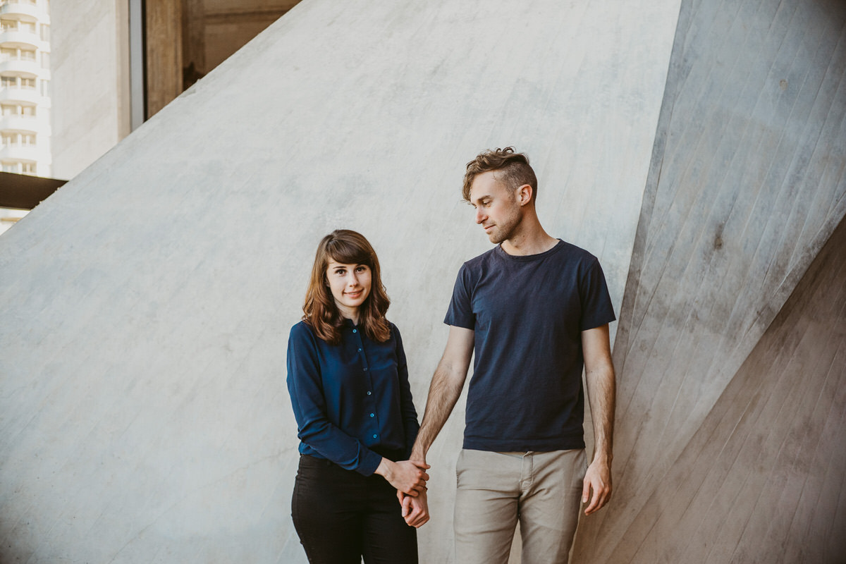 Conor + Gerri Couples Photo Shoot at Cathedral of Saint Mary by Jaclyn Le