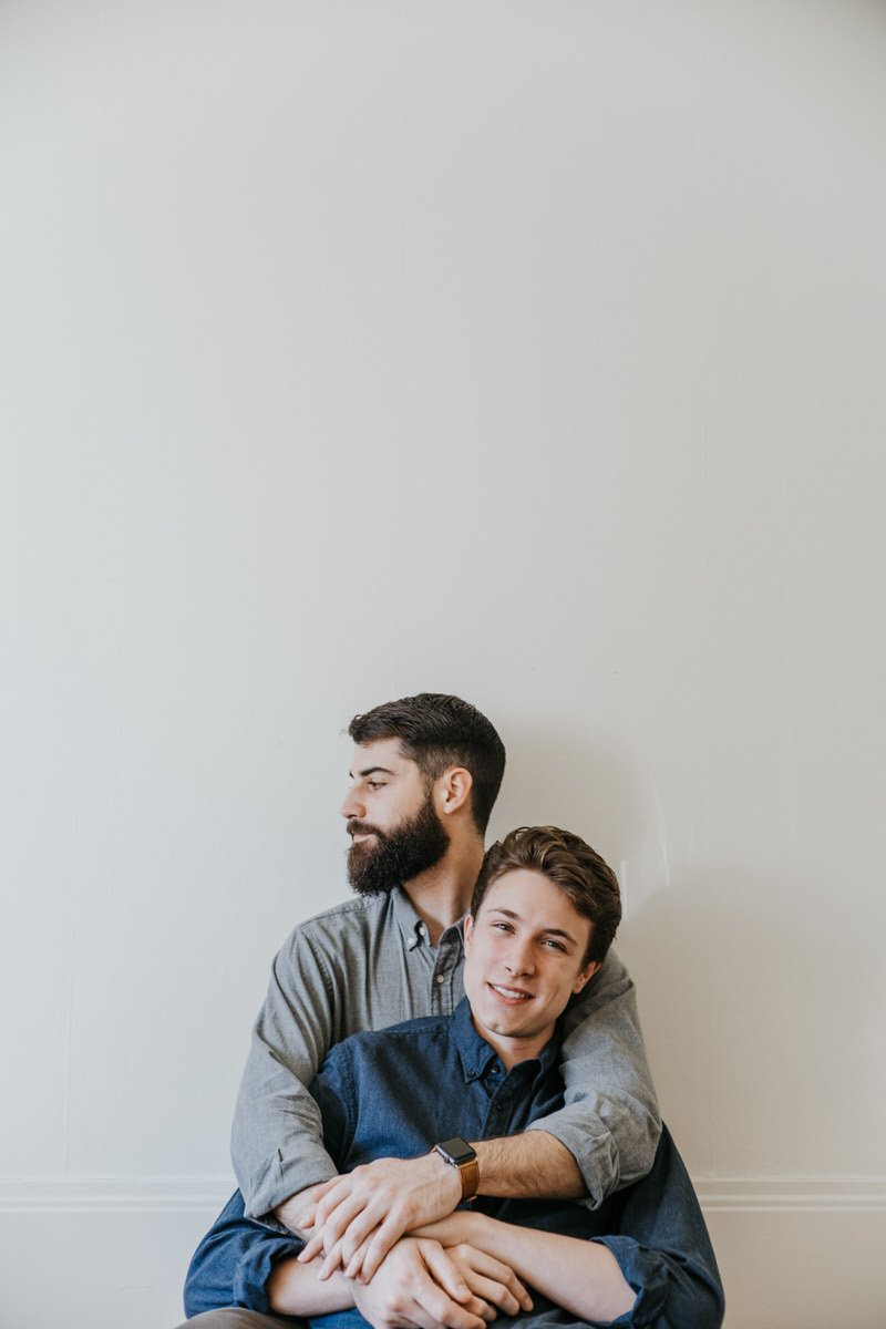 SF gay engagement photo session