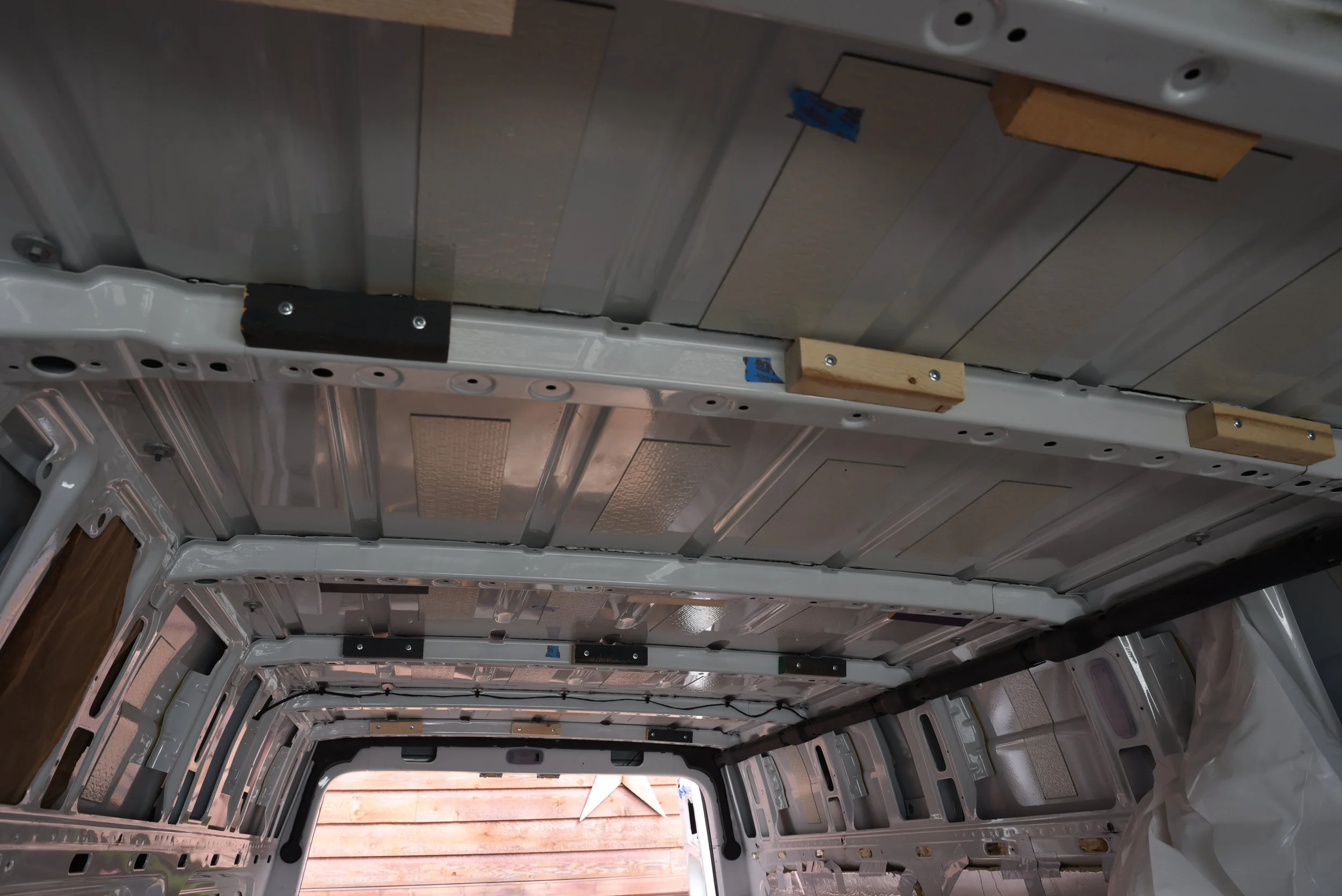 Framing The Van Adding Wooden Studs In Our The Walls Of Our